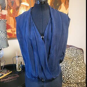 Maven West Navy Sleeveless Top